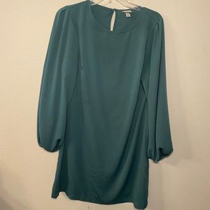A New Day teal long sleeve dress size S